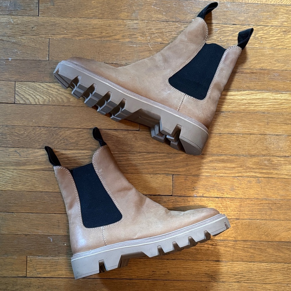 rag & bone Tan Chelsea Combat Boots